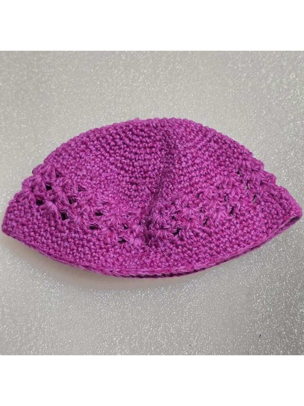 American Girl Marisol Luna Retired Meet Crochet Purple Beanie Hat